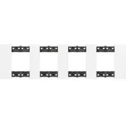 Legrand KA4802M4KW LivingNow Abdeckrahmen 4x2-modulig in der Farbausführung White