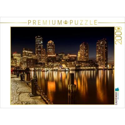 CALVENDO Puzzle Boston Skyline | 2000 Teile Lege-Größe 90x67cm Foto-Puzzle für glückliche Stunden