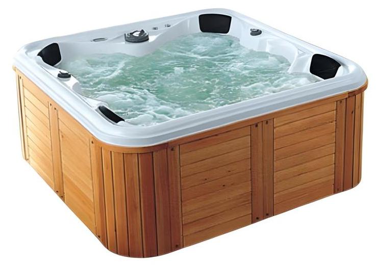 Sprudelbad Whirlpool Hydromassagewanne Massagebad Hot Tub 212x212 cm
