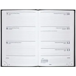 Brepols, Agenda, Saturnus 231 Lima 2027 231125501 schwarz, 1W/2S, 13,5x21cm (A5, 1 Woche / 2 Seiten)