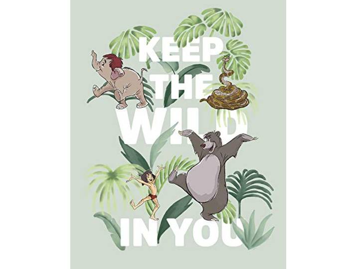 Poster d'Art Mural\, 40cm x 50cm\, Livre de La Jungle Gardez La Nature