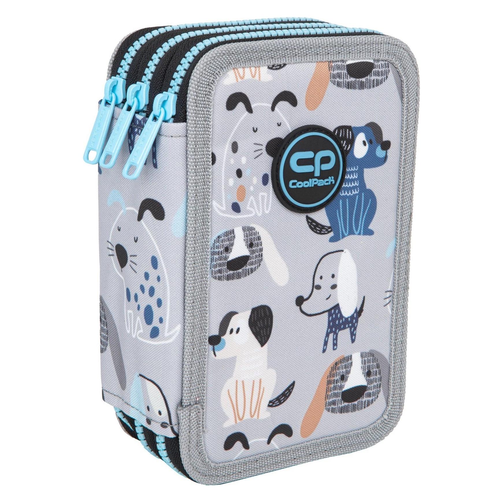 Coolpack Pencil case, 20 cm x 13 cm, grey/various colours (59050751)