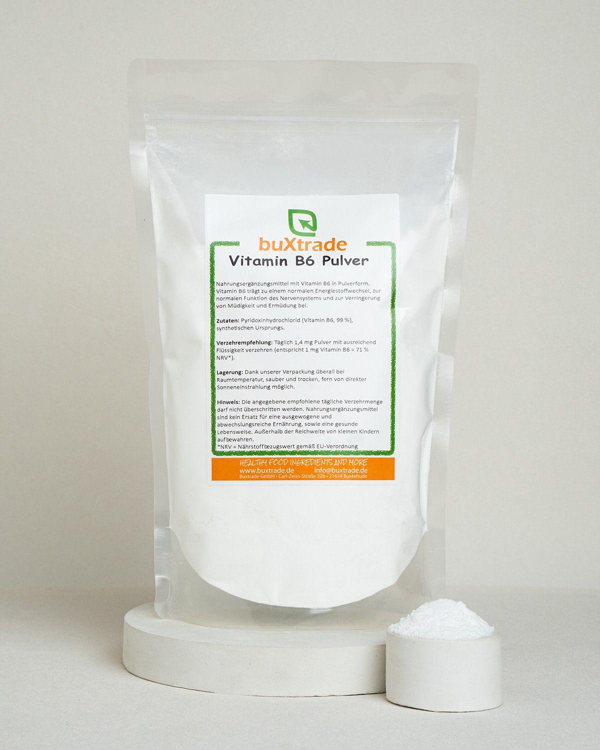 10 kg Vitamin B6 | Vegan | B6 | reines Pulver | Buxtrade |
