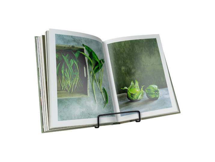 QUVIO Boekensteun minimalistisch - 15,5 x 13 x 14 cm - Zwart
