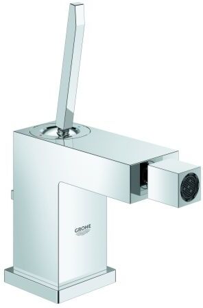Grohe Eurocube Joy Bidetarmatur 23664000 chrom, mit Ablaufgarnitur