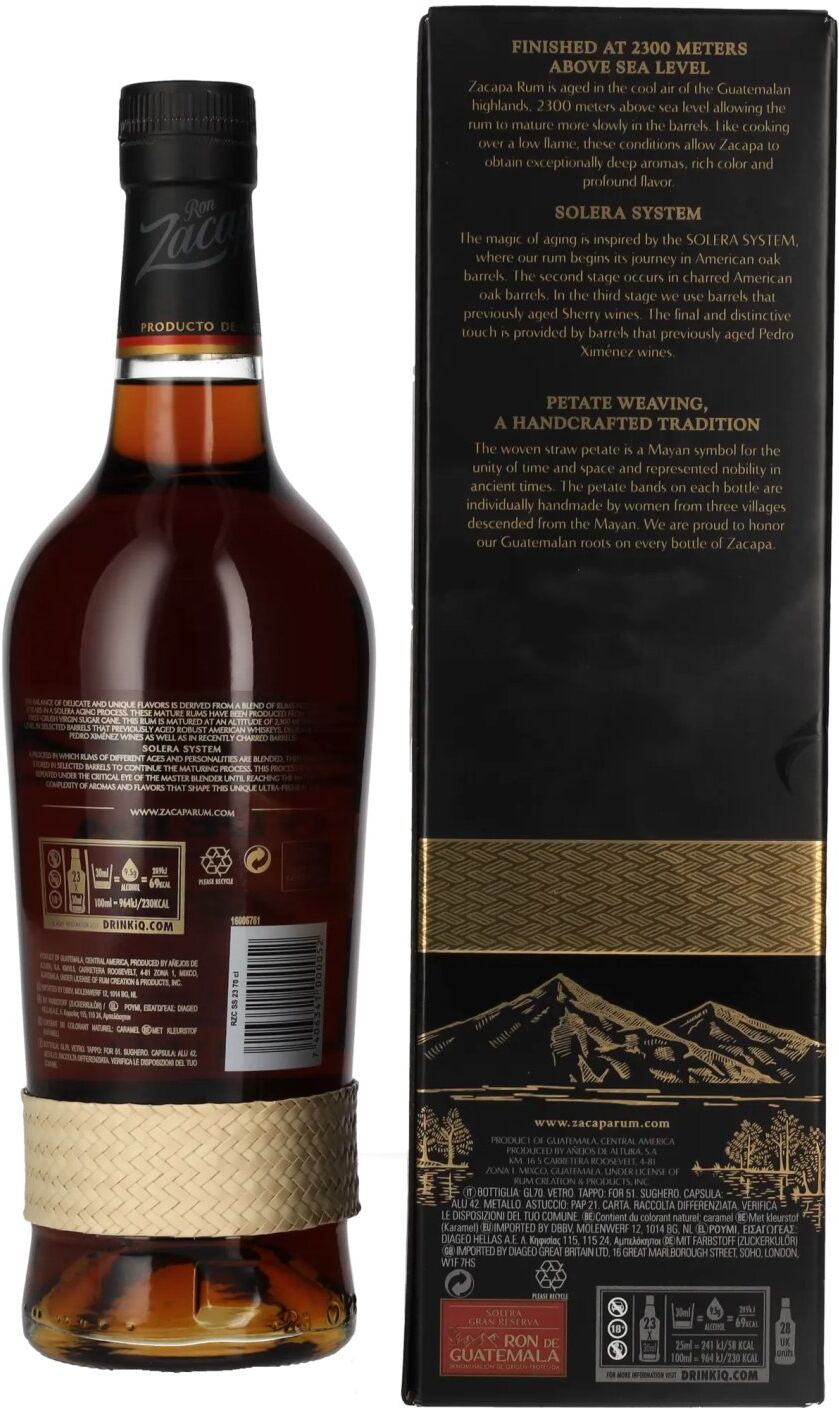 Ron Zacapa Centenario SOLERA Gran Reserva 40% Vol. 0,7l in Geschenkbox