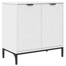 vidaXL Badezimmer Waschbecken Schrank mit Tür Weiß 60,5 x 33,5 x 61 cm