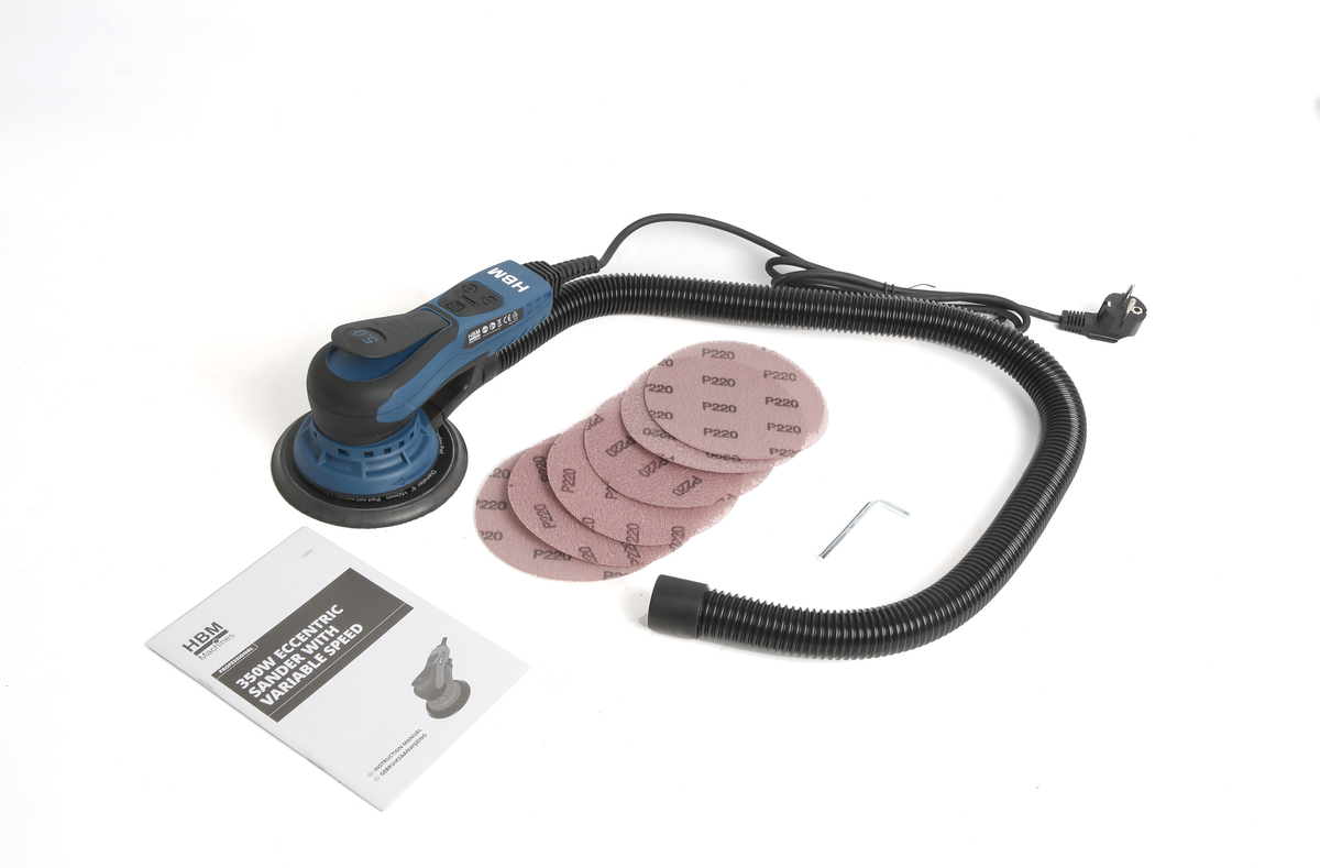 HBM Levigatrice eccentrica da 350 Watt con velocità variabile