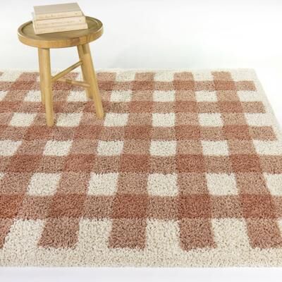 Balta Rugs March Gingham Shag Area Rug