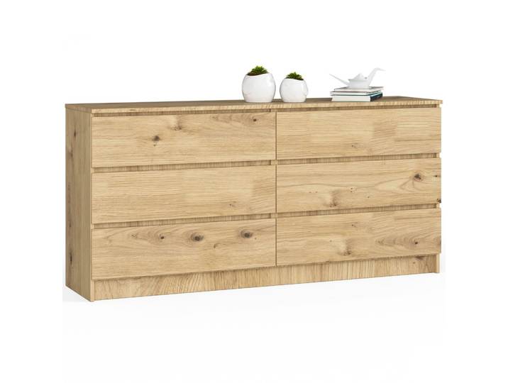 Kommode – CLP – Modernes Design mit 6 Schubladen – Artisan Eiche