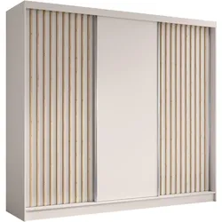 SCHWEBETÜRENSCHRANK Helios 240/216/61 kaschmir mit Schubladeneinsätze