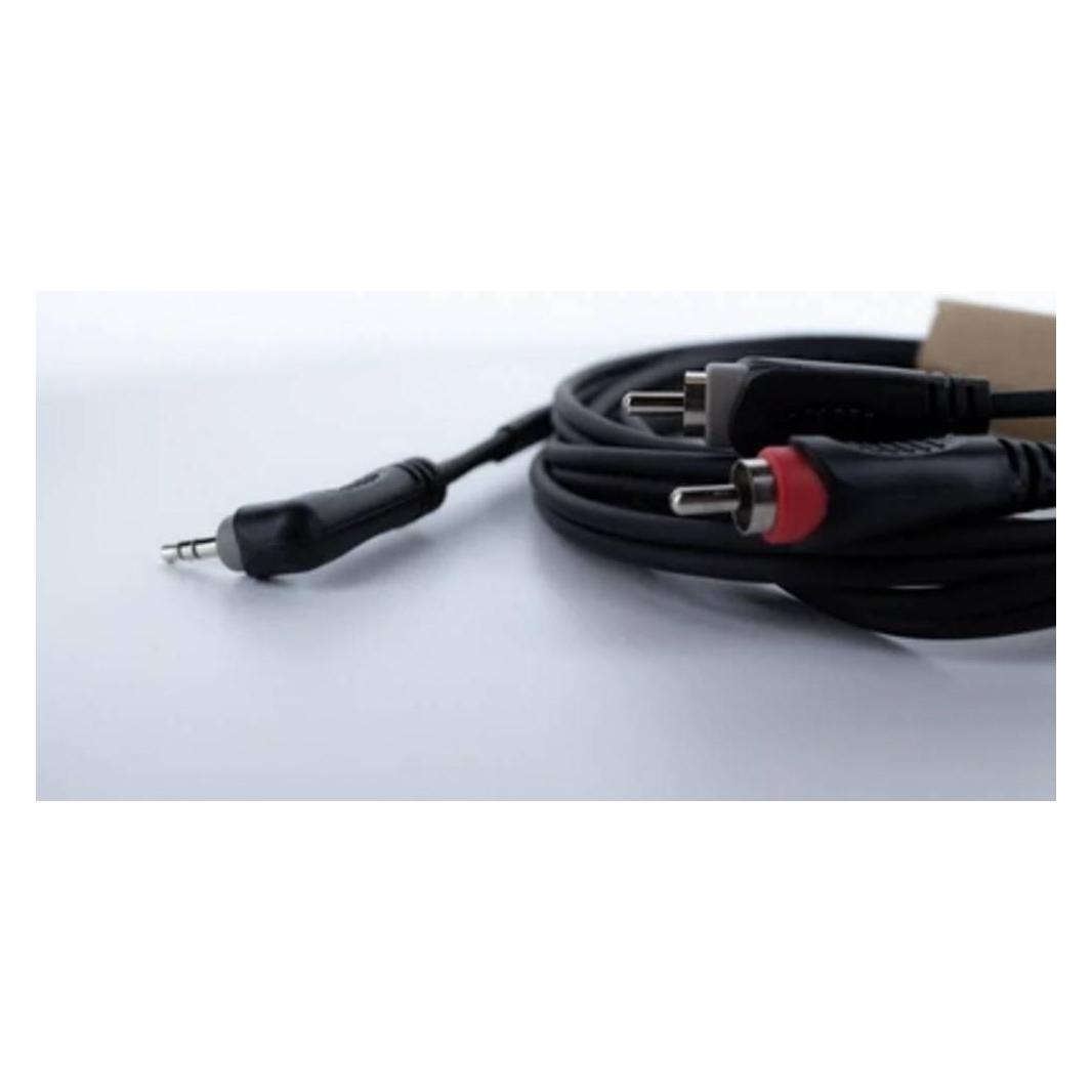 Cordial 14861 Klinke / Cinch Audio Y-Adapter (1x Klinkenstecker 3.5 mm - 2x Cinc (5 m) (14861)