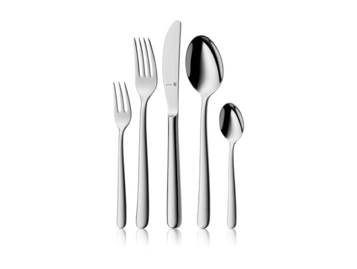 WMF Kult Plus Besteck Set 12 Personen, 66 teilig, 60 Teile mit Servierbesteck, Hohlheftmesser, Cromargan protect poliert, kratzbeständig, spülmaschinenfest