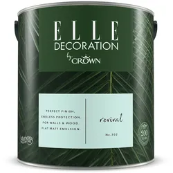 ELLE Decoration by Crown  Premium Wandfarbe Matt Revival No.302  2,500L