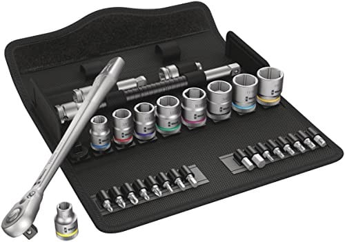 Wera 8100 SB 11 Zyklop metalen ratelset met omschakelhendels, 3/8 inch aandrijving, 29-delig