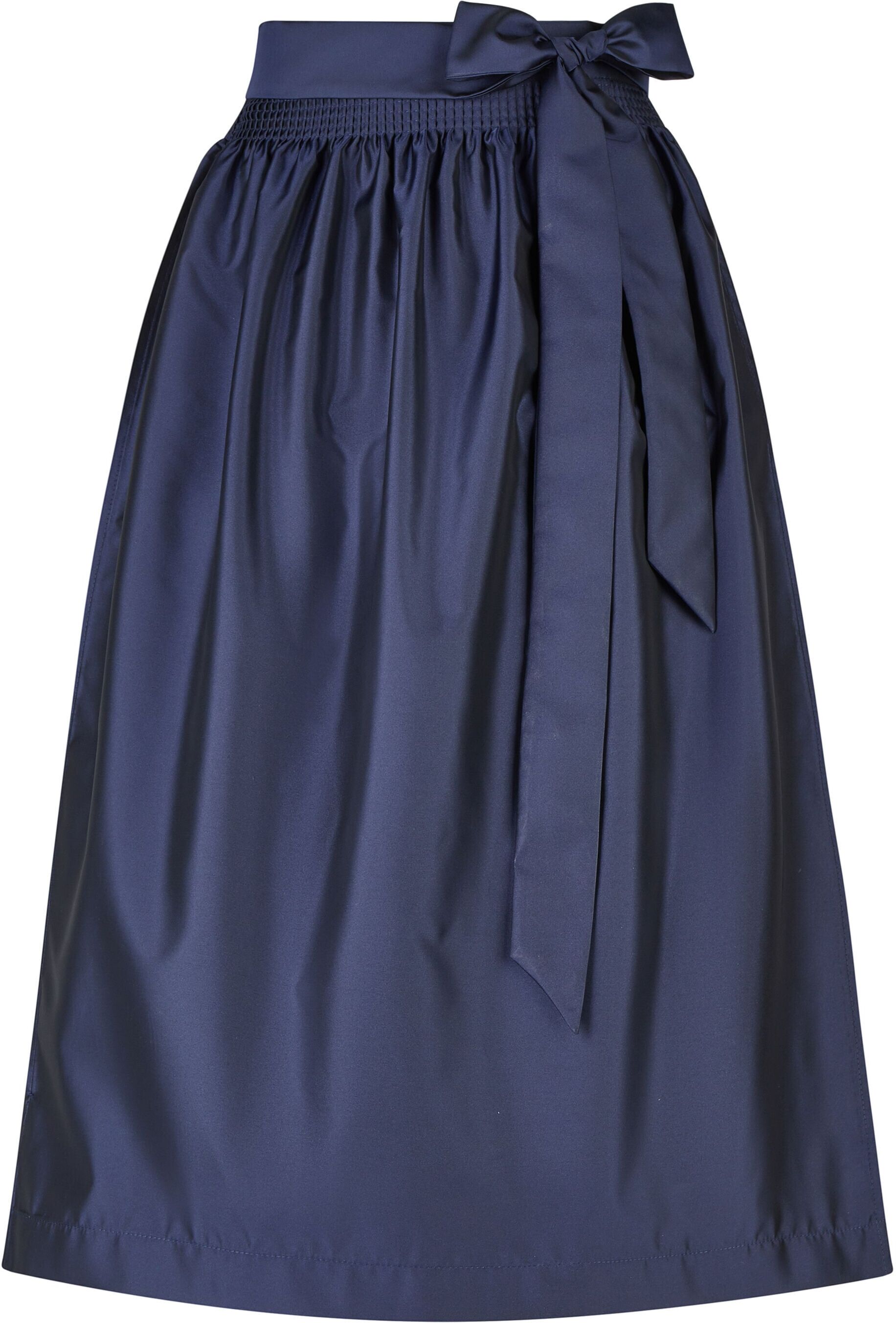 Dirndl SPIETH & WENSKY "Spieth & Wensky Dirndlschürze TM Karmin", Damen, Gr. 44, blau (dunkelblau), festlich, modern fit, Kleider Dirndl, hochwertige Wechselschürze