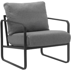 CLP Lounger Manea Stoff   Farbe: dunkelgrau, Material: Stoff