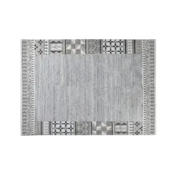THEKO Wollteppich  Royal Natur , grau , Wolle , Maße (cm): B: 70 H: 1