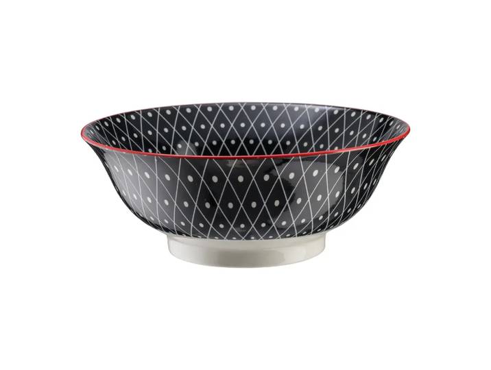 Schale Mix & Match, Byyu, rot/schwarz, Porzellan