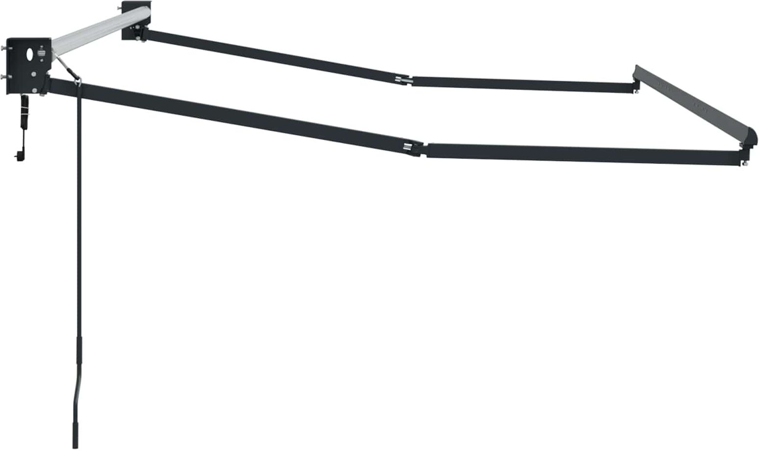 vidaXL Electric Awning Frame 3,5 x 2 m Anthracite