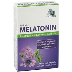 MELATONIN+PASSIONSBLUME+Baldrian Kapseln 60 St