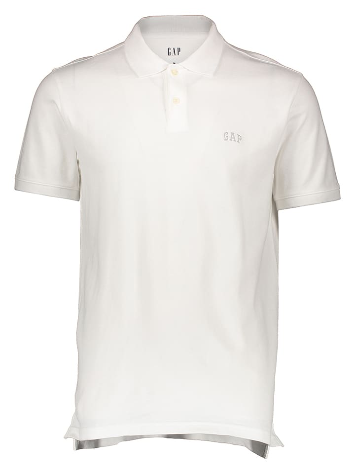 GAP Poloshirt in Weiß - XXL