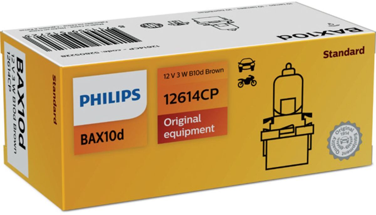 Glühlampe Sekundär PHILIPS Vision 12V, 3W, 10 Stück