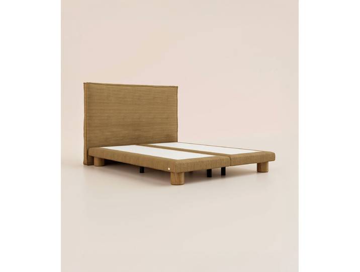 Lit boxspring Grand Ours 180x200 cm - Marron Havane - Tediber
