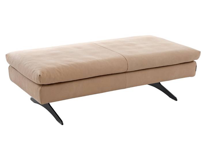 W. Schillig Hocker SEVENTY5, sand, Leder