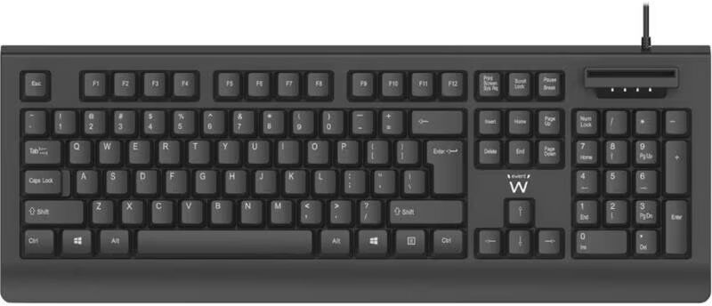 Ewent Teclado Ew3286 Con Lector Dnie Usb Talla Única Unisex