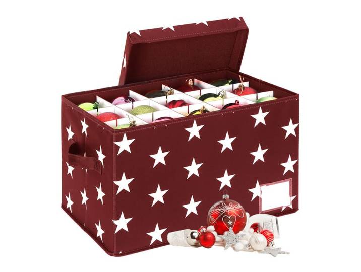 Relaxdays Weihnachtskugel Aufbewahrungsbox