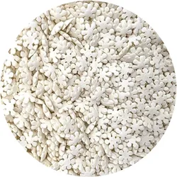 Zuckerdekoration „weiße Schneeflocken“, 80 g