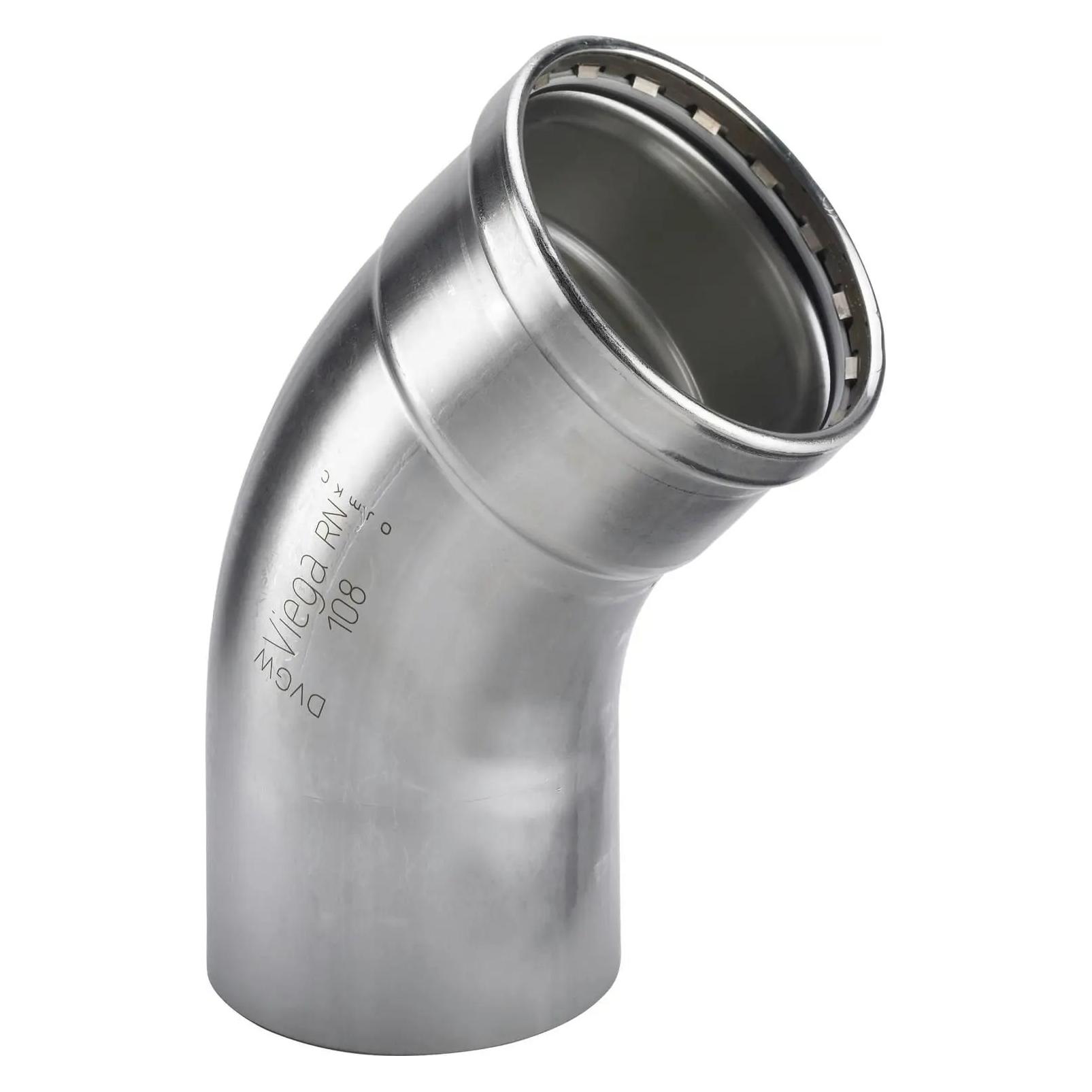 Viega Sanpress Inox XL Biegung 45° 76,1 Edelstahl/blank, 482688 (482688)