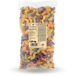 KoRo Fruchtgummis Saure Würmer, BIO, ohne Gelatine, 1,5 kg