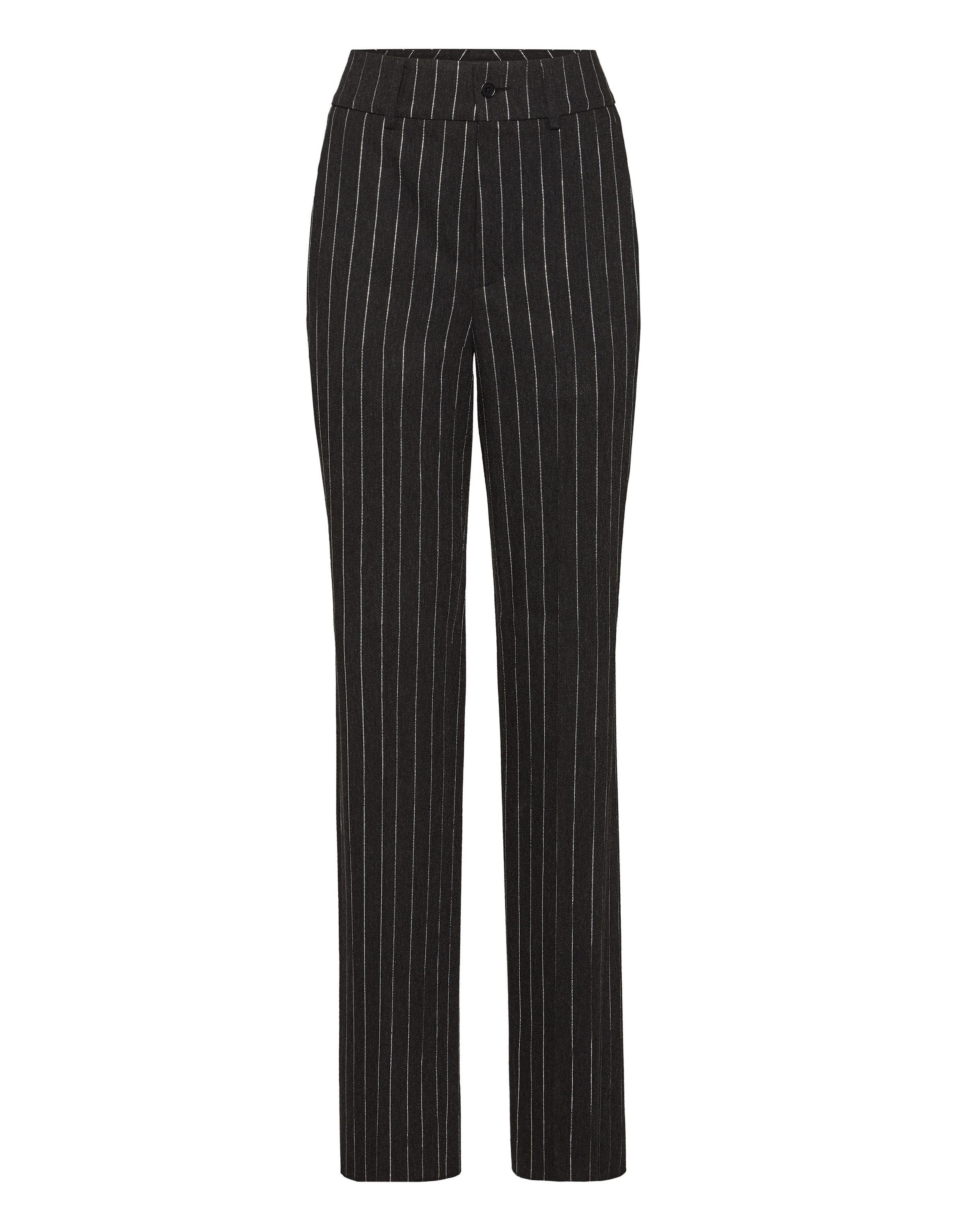Pinstriped Straight Lady Trousers