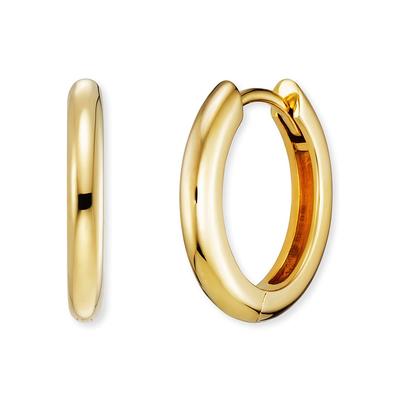 Paar Creolen ENGELSRUFER "Lola", gold (gelbgoldfarben), Ohrringe, Damen, 16mm, Silber 925 (Sterlingsilber)