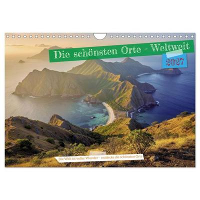 Die schönsten Orte - Weltweit (Wandkalender 2027 DIN A4 quer), CALVENDO Monatskalender