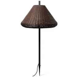 Faro Spießleuchte SAIGON OUT E27, IP44, grau, brauner 1M W70 FAR-71575P-07