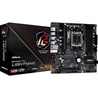 B650M PG LIGHTNING, Mainboard schwarz/grau