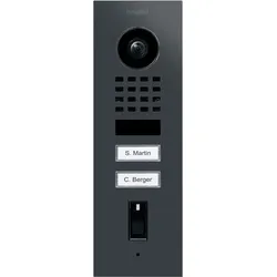 DoorBird D1102FV Fingerprint 50 Unterputz IP Video Türsprechanlage Anthrazitgrau, Edelstahl, pulverbeschichtet, seidenmatt