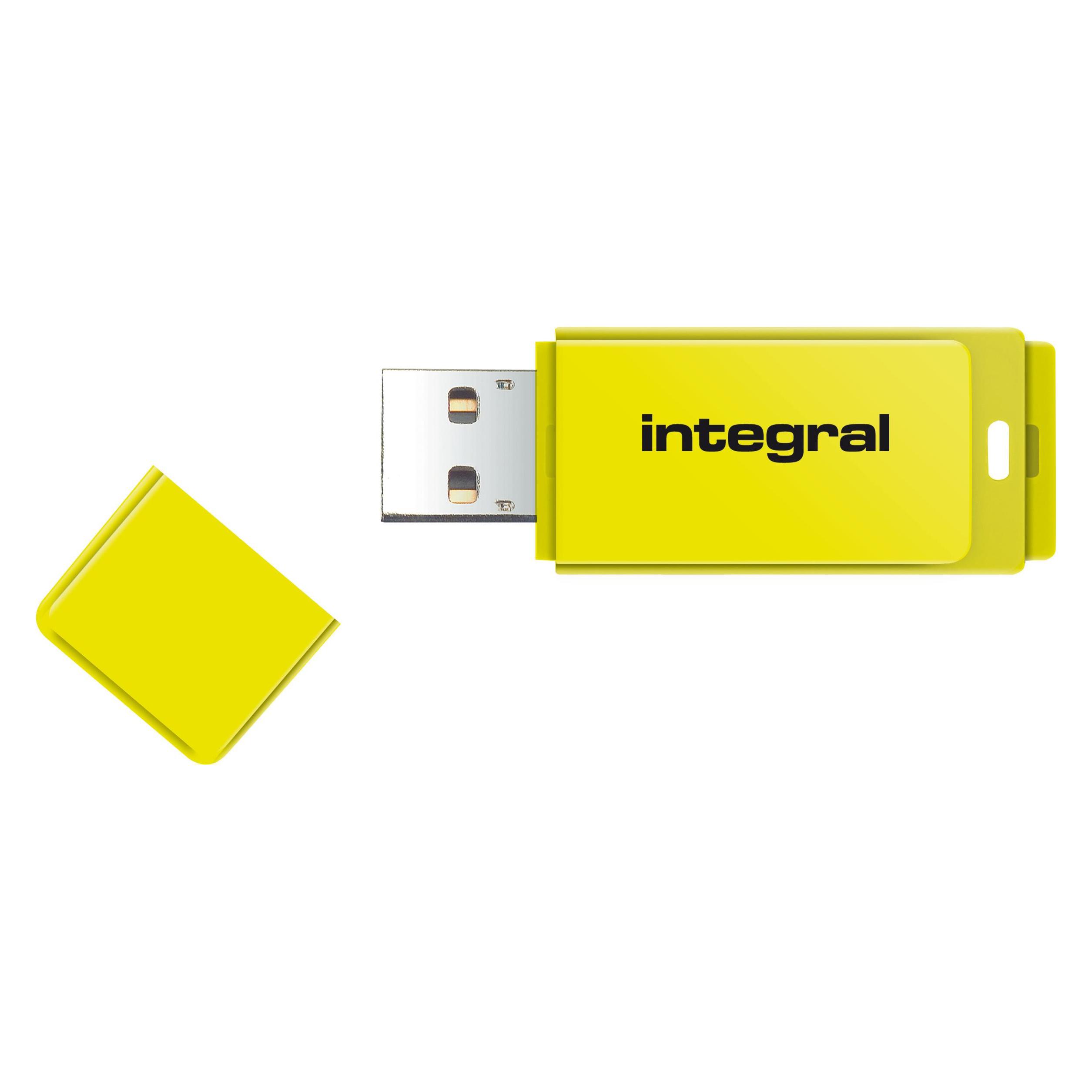 Integral USB2.0 DRIVE NEON USB-Stick USB Typ-A 2.0 (32 GB, USB-A) (INFD32GBNEONYL)