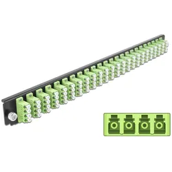 DELOCK 19 LWL Spleißbox 24 Port LC Quad lindgrün