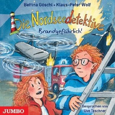 Die Nordseedetektive - Brandgefährlich!,1 Audio-CD - Klaus-Peter Wolf,Bettina Göschl, CD, 4012144476821