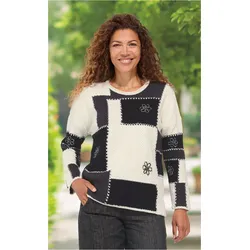 Baumwoll-Pullover in Muster natur in Größe 52/54 von DW-Shop, Natur, 52/54