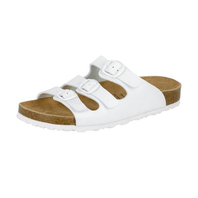 Pantolette LICO "Pantolette Bioline Lady", Damen, Gr. 41, weiß, Synthetik, Schuhe Pantolette