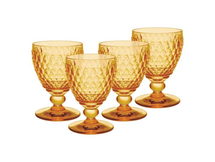 WEISSWEINGLÄSER Boston Coloured Saffron 230 ml 4er Set