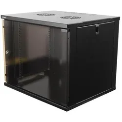 Deltaco 19-5409B rack cabinet 9U Freestanding rack Black (9 HE, 19 Zoll Rack), Serverschrank, Schwarz