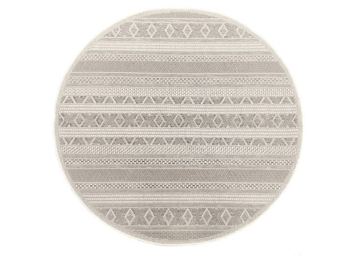 Teppich THE CARPET Calgary round , beige, H:1mm Ø:160cm, Polypropylen, Teppiche, Teppich, moderner robuster In und Outdoor Teppich