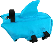 PetsAreLife Shark Dog Safety Life Jacket Blue L