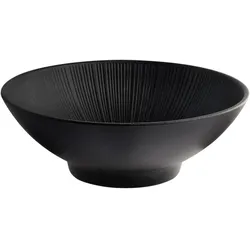 APS Schale NERO - Melamin, Ø 29 cm, 2,8 Liter, schwarz, stapelbar, spülmaschinengeeignet